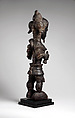 Figure of a leopard chief, Wood, Luluwa peoples