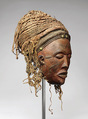 Pwo mask, Wood, fiber, metal, Chokwe peoples