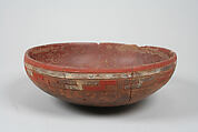 Incised bowl with dots, Ceramic, pigment, Paracas