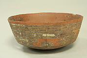 Incised bowl with fox motif, Ceramic, pigment, Paracas