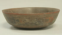 Incised bowl with birds, Ceramic, pigment, Paracas