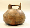 Bottle, Falcon, Ceramic, pigment, Paracas