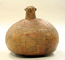 Bottle, Falcon, Ceramic, pigment, Paracas