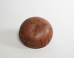 Incised and Pyroengraved Bowl with Monkeys, Ceramic, metallic specs, Paracas