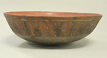Bowl, Ceramic, post-fired paint, Paracas