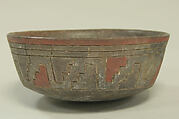 Bowl, Ceramic, post-fired paint, Paracas