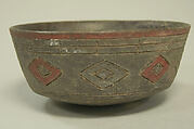 Bowl, Ceramic, post-fired paint, Paracas