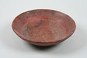 Bowl with Feline Design, Ceramic, slip, Paracas