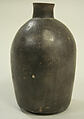 Black Slip Bottle, Ceramic, Paracas