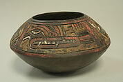 Bowl, Ceramic, post-fired resin paint, Paracas