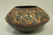 Bowl, Ceramic, post-fired resin paint, Paracas