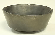 Blackware Bowl with Fish and Scroll Motif, Ceramic, Nasca