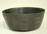 Patterned Blackware Bowl, Ceramic, Cavernas