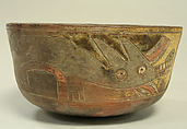 False Bottomed Bowl with Fox and Animal Motifs, Ceramic, pigment, Paracas