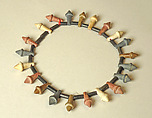 Stone Necklace with Mace Heads, Stone, Moche