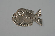 Fish Ornament, Silver, Peru; central coast (?)