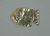 Fish Ornament, Silver, Peru; central coast (?)