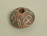 Spindle Whorl, Ceramic, Peruvian; north coast (?)