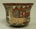 Painted Bowl with Birds, Ceramic, pigment, Nasca