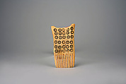Caribou Antler Horn Comb, Horn (Caribou antler), pigment, Inuit