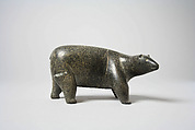 Black Stone Polar Bear, Tikeetuk, Stone, Inuit