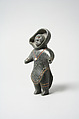 "Woman, Hood Blowing", Pillipussi, Stone, pigment, Inuit