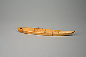 Walrus Ivory Kayak Model, Ivory (walrus), Inuit