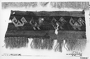 Tapestry Fragment, Camelid hair, cotton, Peru; central coast (?)