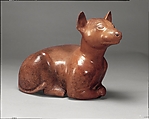 Reclining Dog, Ceramic, Colima