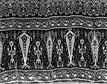 Man's Shoulder or Hip Cloth (Hinggi), Cotton, Sumba