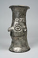 Face Beaker, Silver, Chimú