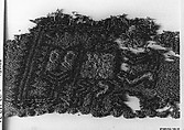 Embroidered Border Fragment, Camelid hair, cotton, Paracas