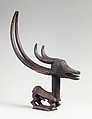 Headdress: Male Antelope (N'Gonzon Koun), Wood, ferrous alloy metal, resin(?), Bamana peoples