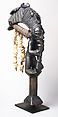 Esu Staff (Ogo Elegba), Moshood Olusomo Bámigbóyè (Nigerian, Ekiti region, Odo Owa ca. 1885–1975 Odo Owa), Wood, cowrie shells, hide, Yoruba peoples, Ekiti group