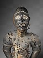 Power Figure (Nkisi N'Kondi: Mangaaka), Wood, iron, resin, ceramic, plant fiber, pigment, Kongo peoples; Yombe group