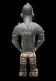 Power Figure (Nkisi N'Kondi: Mangaaka), Wood, iron, resin, ceramic, plant fiber, textile, pigment, Kongo peoples; Yombe group