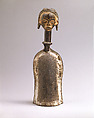 Bell: Female Finial, Wood, metal, pigment, Tsogho peoples