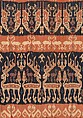 Man’s shoulder or hip cloth (Hinggi), Cotton, pigment, Sumba Island