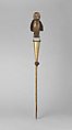 Royal asen (commemorative altar) with bird, Hountondji guild artists, Brass (hammered), copper, seed pod(?), Fon peoples