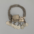 Arm Band: Car Motif with Pendants, Silver, Fon peoples