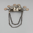 Arm Band: Umbrella and Cannon Motif with Pendants, Silver, Fon peoples