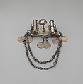 Arm Band: Umbrella and Cannon Motif with Pendants, Silver, Fon peoples