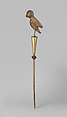 Royal asen (commemorative altar) with bird, Hountondji guild artists, Brass (hammered), copper, seed pod(?), Fon peoples