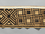 Woman's Ceremonial Underskirt, Barkcloth, raffia fiber, Kuba peoples, Bushoong group