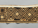 Woman's Ceremonial Underskirt, Barkcloth, raffia fiber, Kuba peoples, Bushoong group