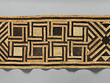Woman's Ceremonial Underskirt, Barkcloth, raffia fiber, Kuba peoples, Bushoong group