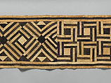 Woman's Ceremonial Underskirt, Barkcloth, raffia fiber, Kuba peoples, Bushoong group