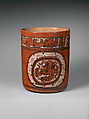 Cylindrical Vessel, Ceramic, Maya