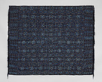 Stitch resist indigo wrapper, Cotton, dye, Wolof peoples