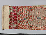 Ceremonial cloth, Cotton ikat dyed textile, Iban-Dayak